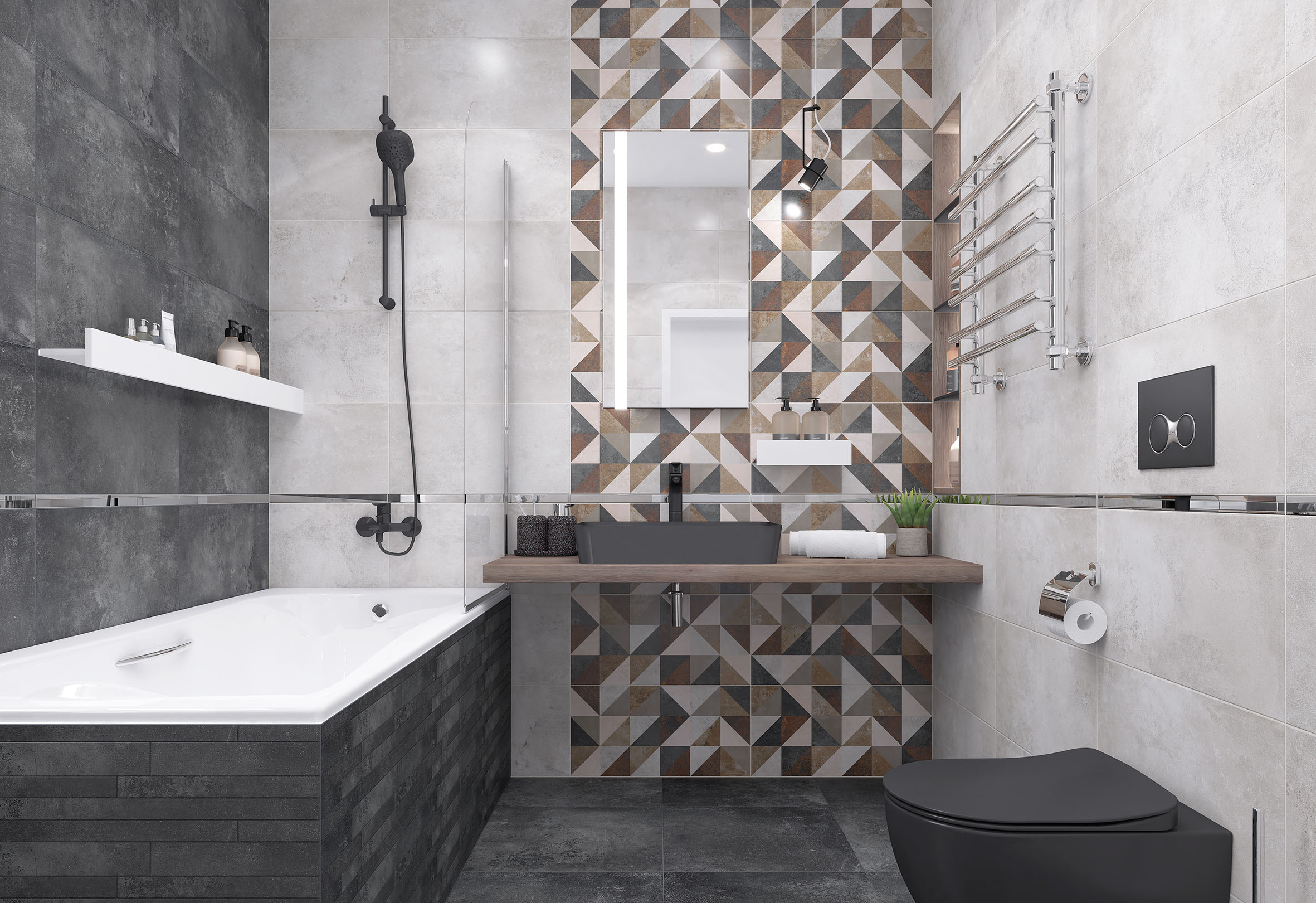 Керамогранит Laparet Ferry коричневый 50x50 матовый