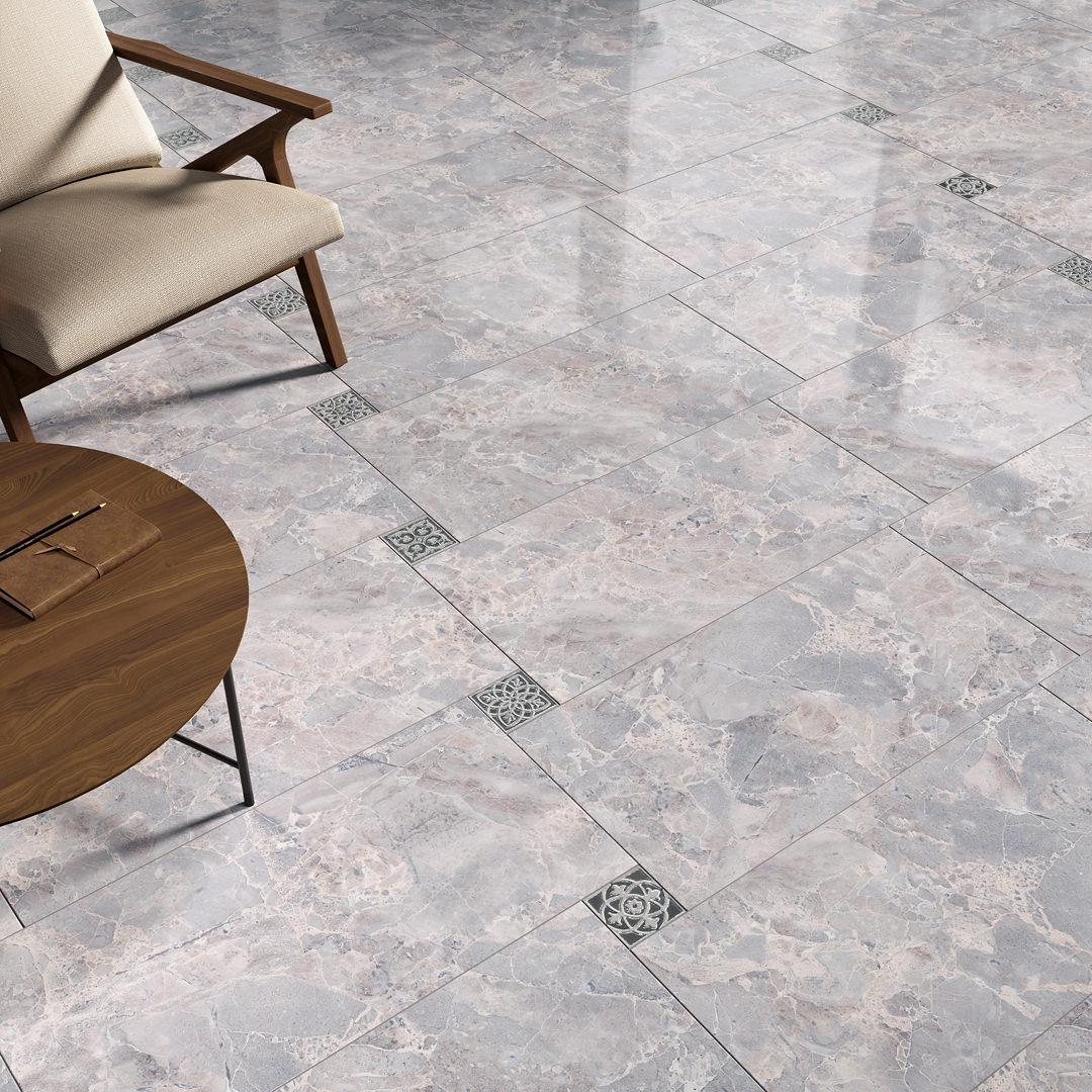 Вставка Kerama Marazzi HGD\A170\SG1550L Парнас коричневый лаппатированная 9,5x9,5