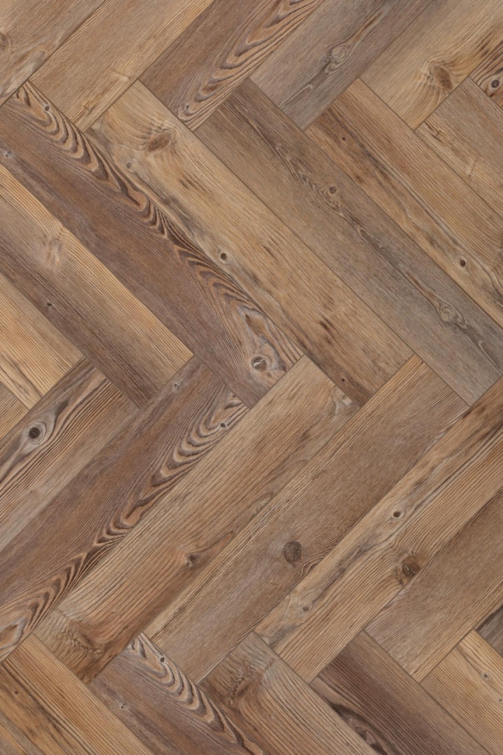 Кварцвиниловая плитка Aqua Floor Parquet Glue AF2517PG 610x122 Сосна Темный замковый кварц винил напольный