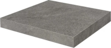 Ступень Kerama Marazzi KM8080G0051RGCA угловая клееная Портленд серый тёмный матовый обрезной 33x33