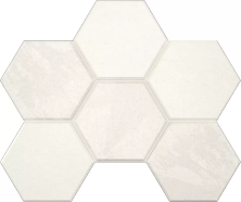 Мозаика Estima LN00/TE00 Luna Hexagon White 25x28.5 белый