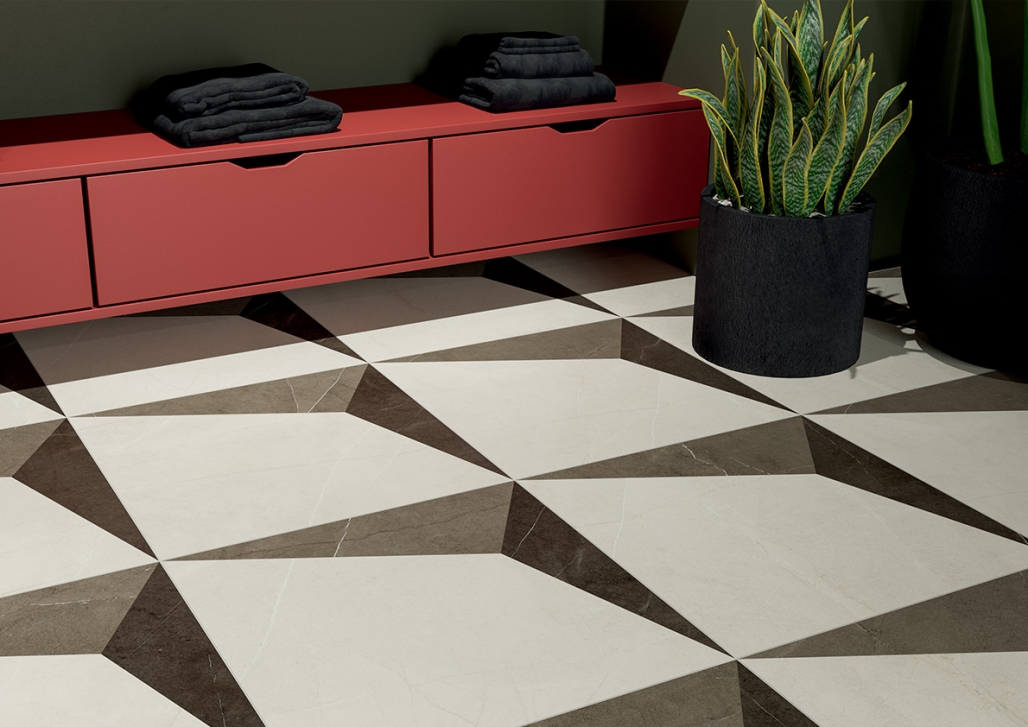 Вставка ColiseumGres Фьямма Уайт Фрэйм 610080000235 разноцветный 60x60