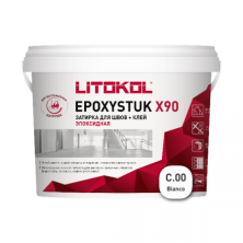 Затирка эпоксидная + клей Литокол EPOXYSTUK X90 10кг С.00 Bianco