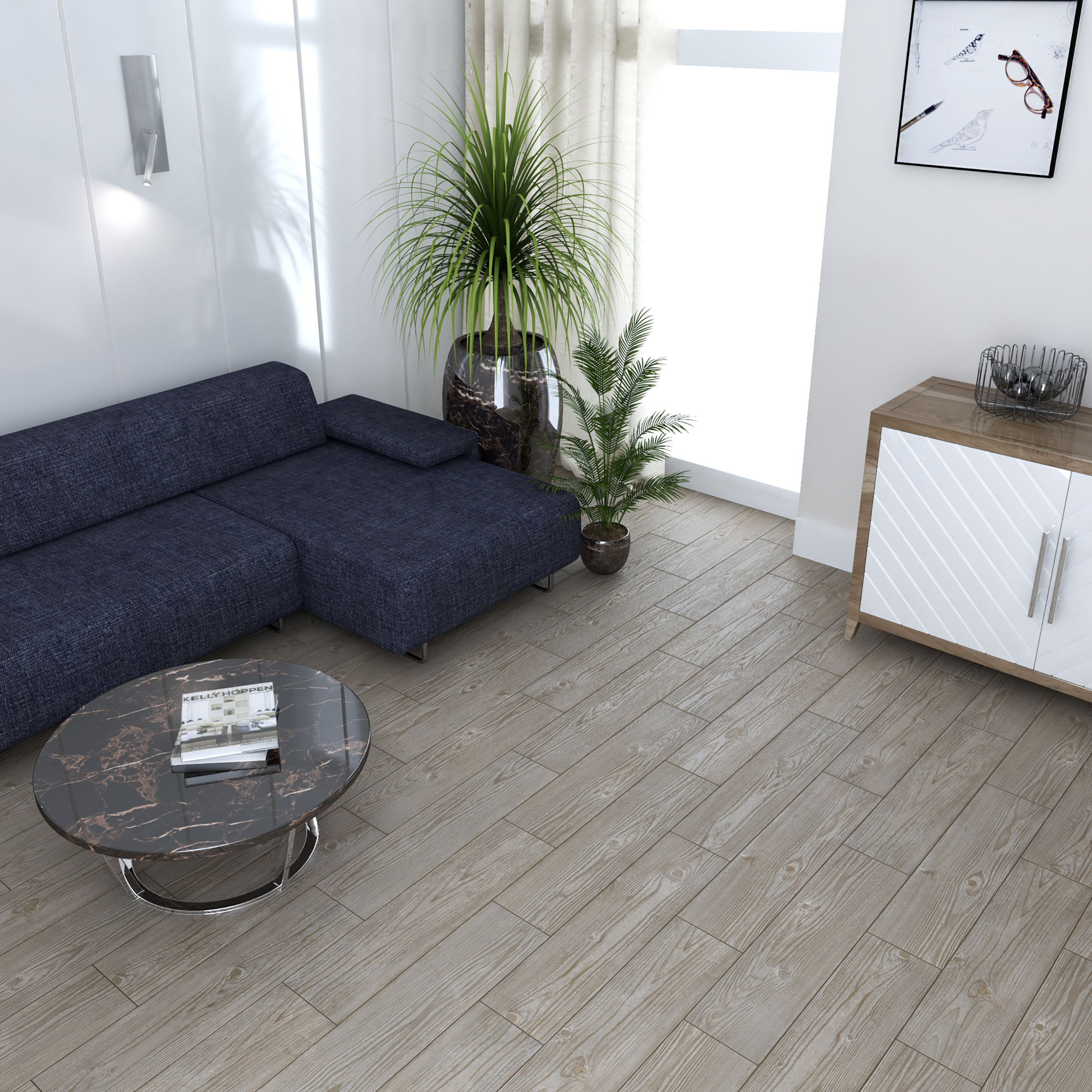 Керамогранит (SG707790R) Laparet Faggio коричневый 20x80 матовый