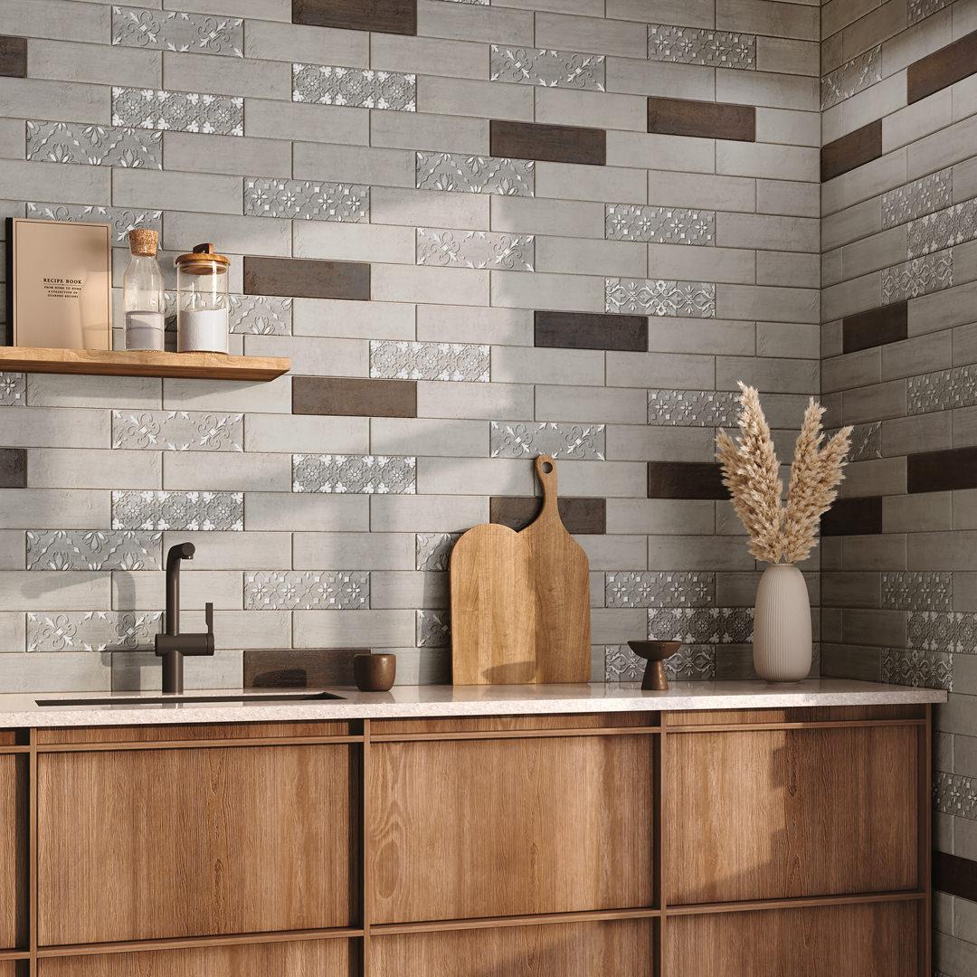 Керамическая плитка Kerama Marazzi 9047 Шеннон серый матовая 8,5x28,5