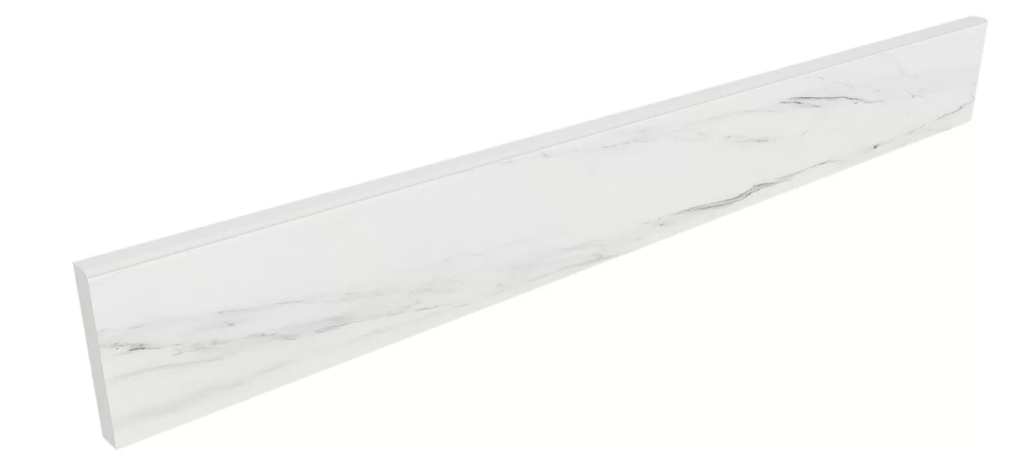 Плинтус Estima SM01 Ametis Supreme Platinum 7x60 белый полир.