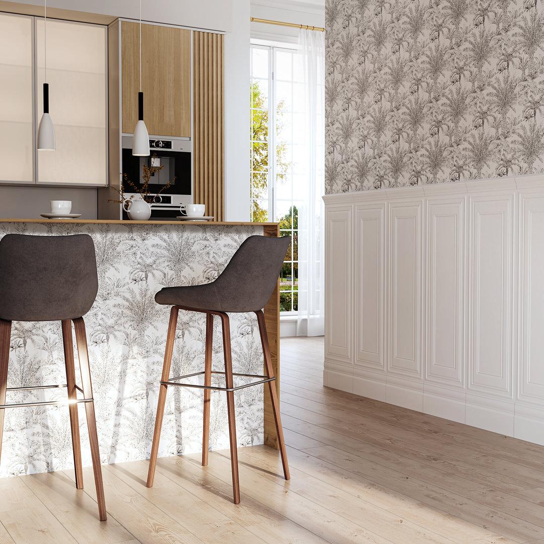 Керамическая плитка Kerama Marazzi Синтра 2 панель черный матовый обрезной 40x120 14052R