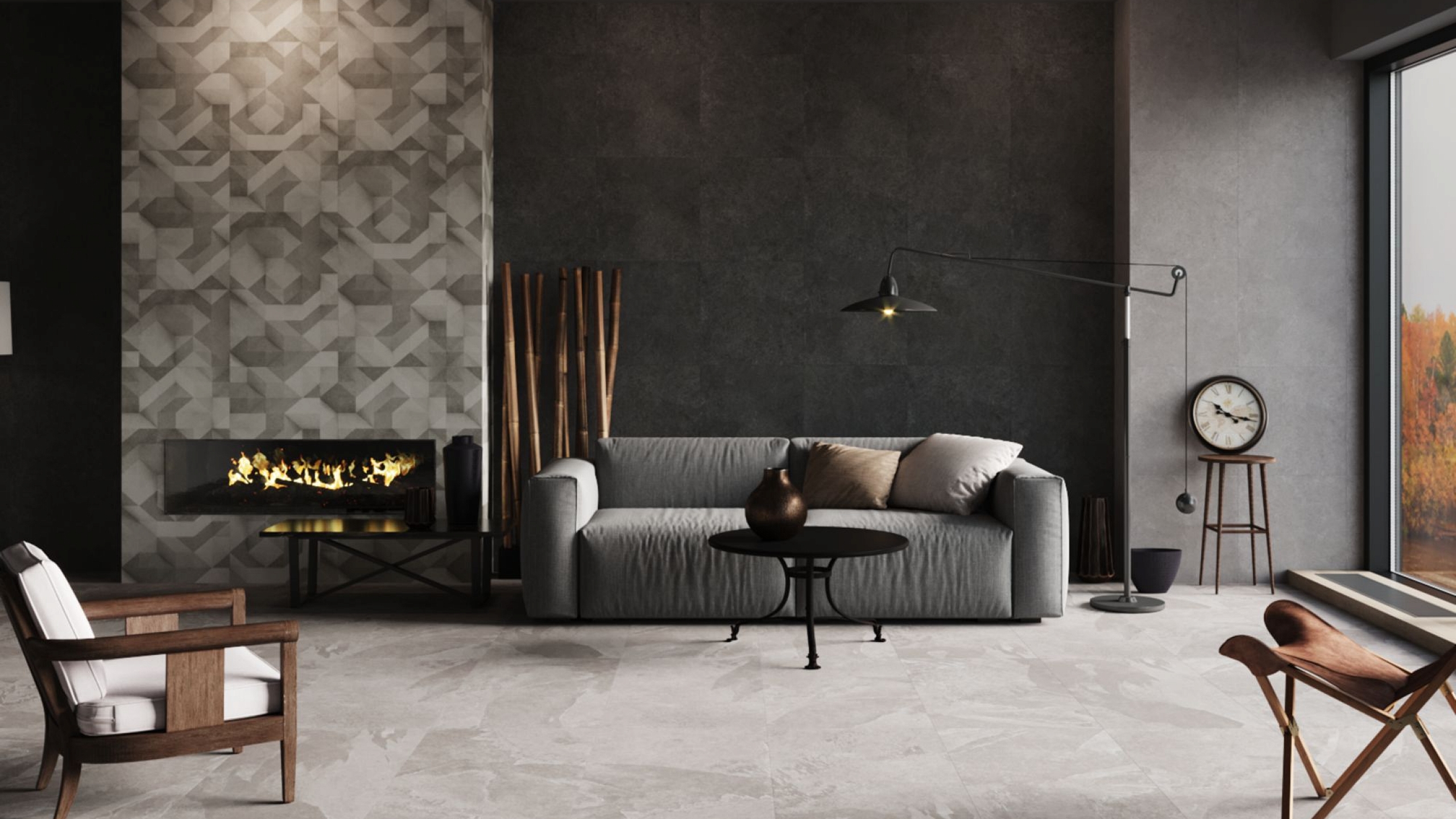 Мозаика Estima LN04/TE04 Luna Hexagon Black 25x28.5 черный