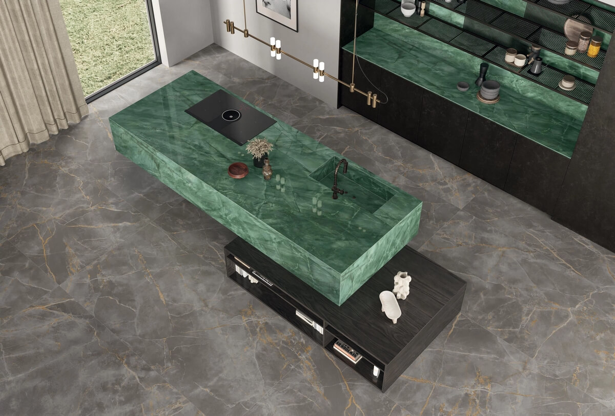 Керамогранит Atlas Concorde Marvel Gala Exotic Green Polished 60x120 AFXP