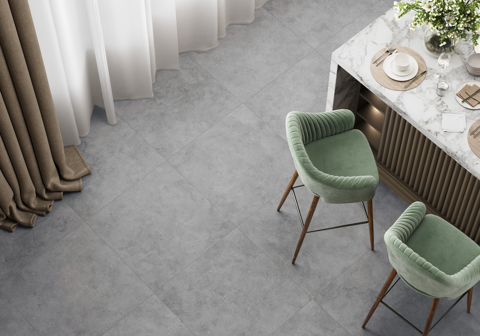 Керамогранит Alma Ceramica Драйв GFU6060DRV70R серый 60x60