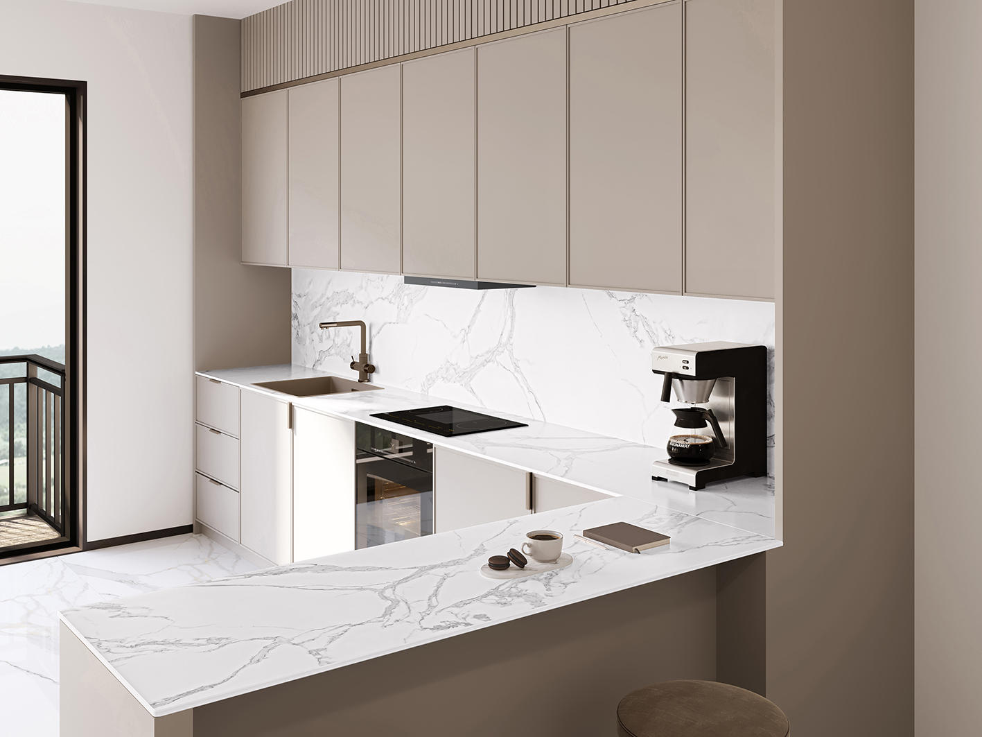 Керамогранит СтароСлэбс Patagonoa Bianco Elegance 120x280 белый