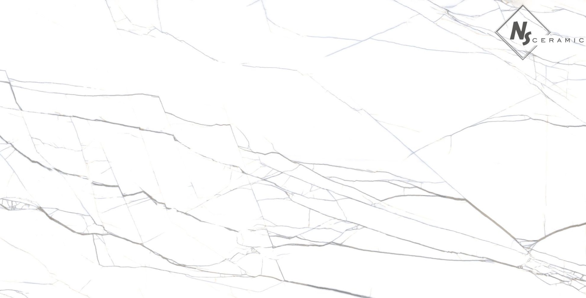 Керамогранит NSceramic NSC1274 белый глянцевый 60x120