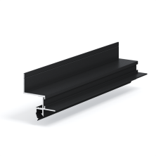 Теневой потолочный профиль GIPS ULTRA NEW под подсветку черный МУАР 43,3x41x3000мм, отступ 18мм