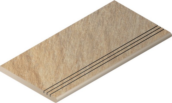 Ступень Италон Дистрикт Сэнд закругленная Грип 620040000037 бежевый 30x60