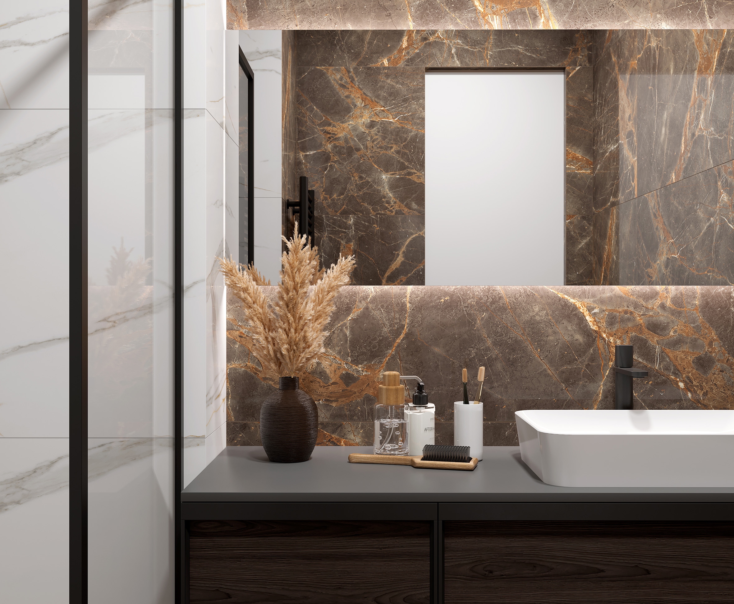 Керамогранит Laparet Nebula Brown 80x160 полированный