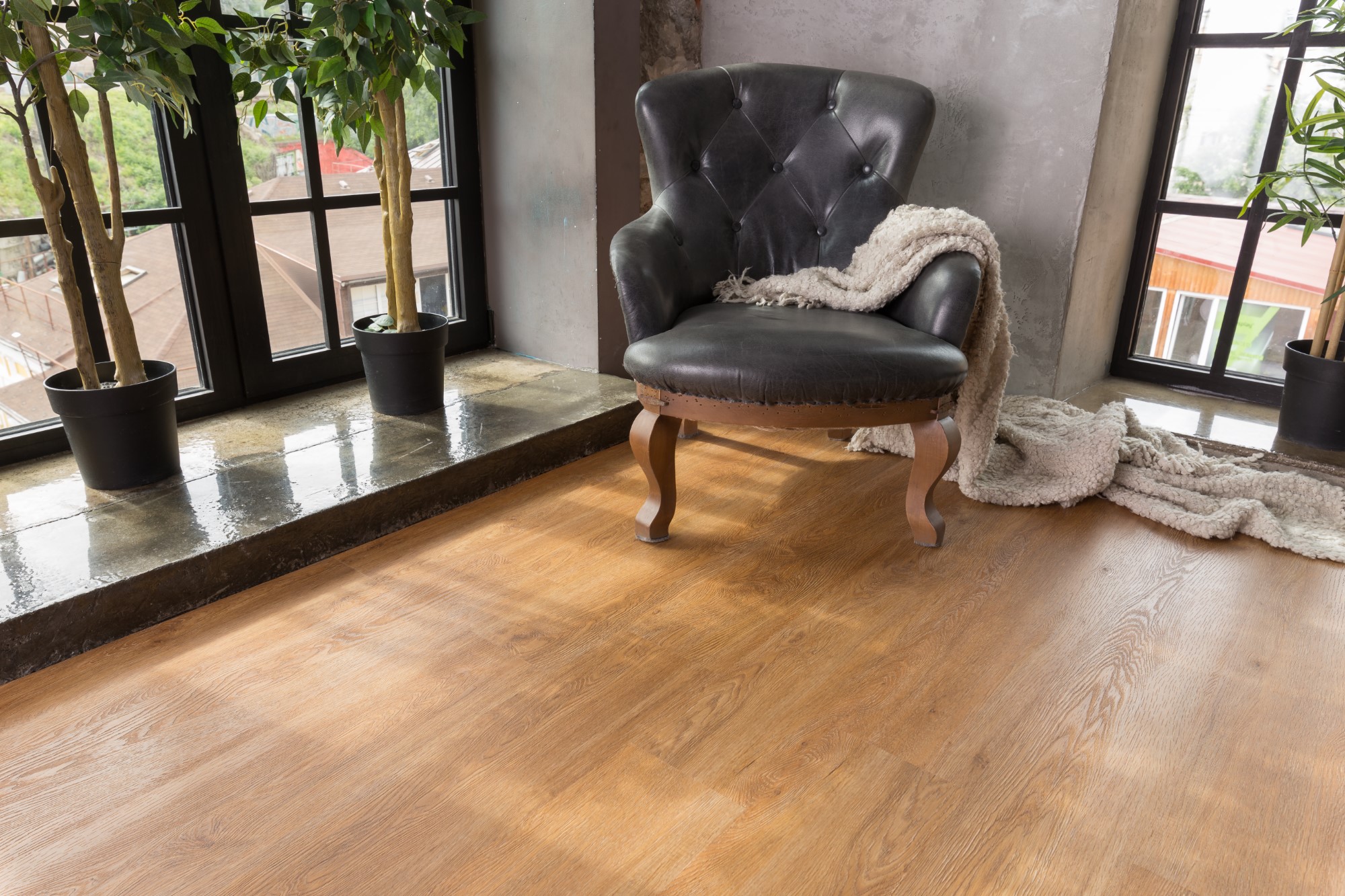 Кварцвиниловая плитка Aqua Floor Nano AF3215N 1221x180 Дуб Светлый замковый кварц винил напольный