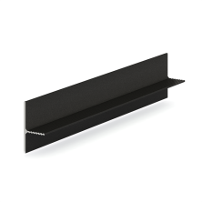 Теневой плинтус Laconistiq REVERSE 36 для панелей и керамогранита, черный МУАР RAL9005 36х16х3000мм зазор 15/20мм