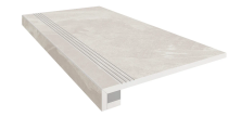 Комплект Estima TE00 Terra White (Ступень 33x120 непол. прямоугол. бортик с насечками + Подступенок 14,5x120)