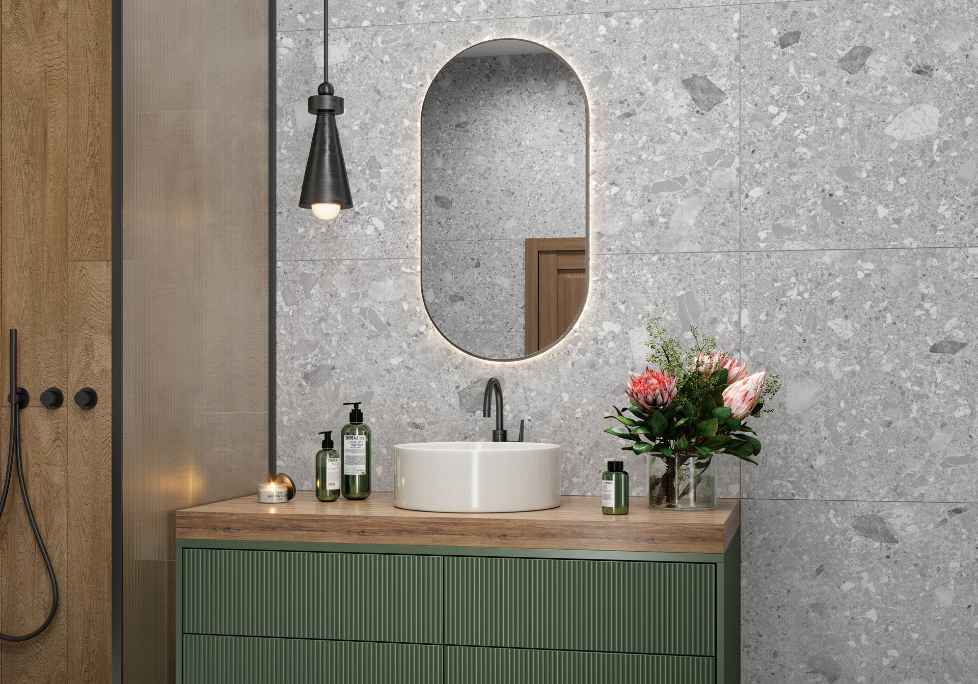 Керамогранит Alma Ceramica Холли GFU60120HOL70R серый 60x120