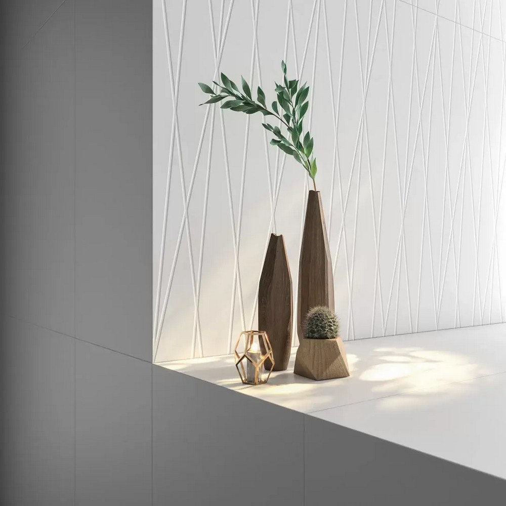 Керамическая плитка Kerama Marazzi KM6012B0021R Танжер 1 белый матовый структура обрезной 60x119.5