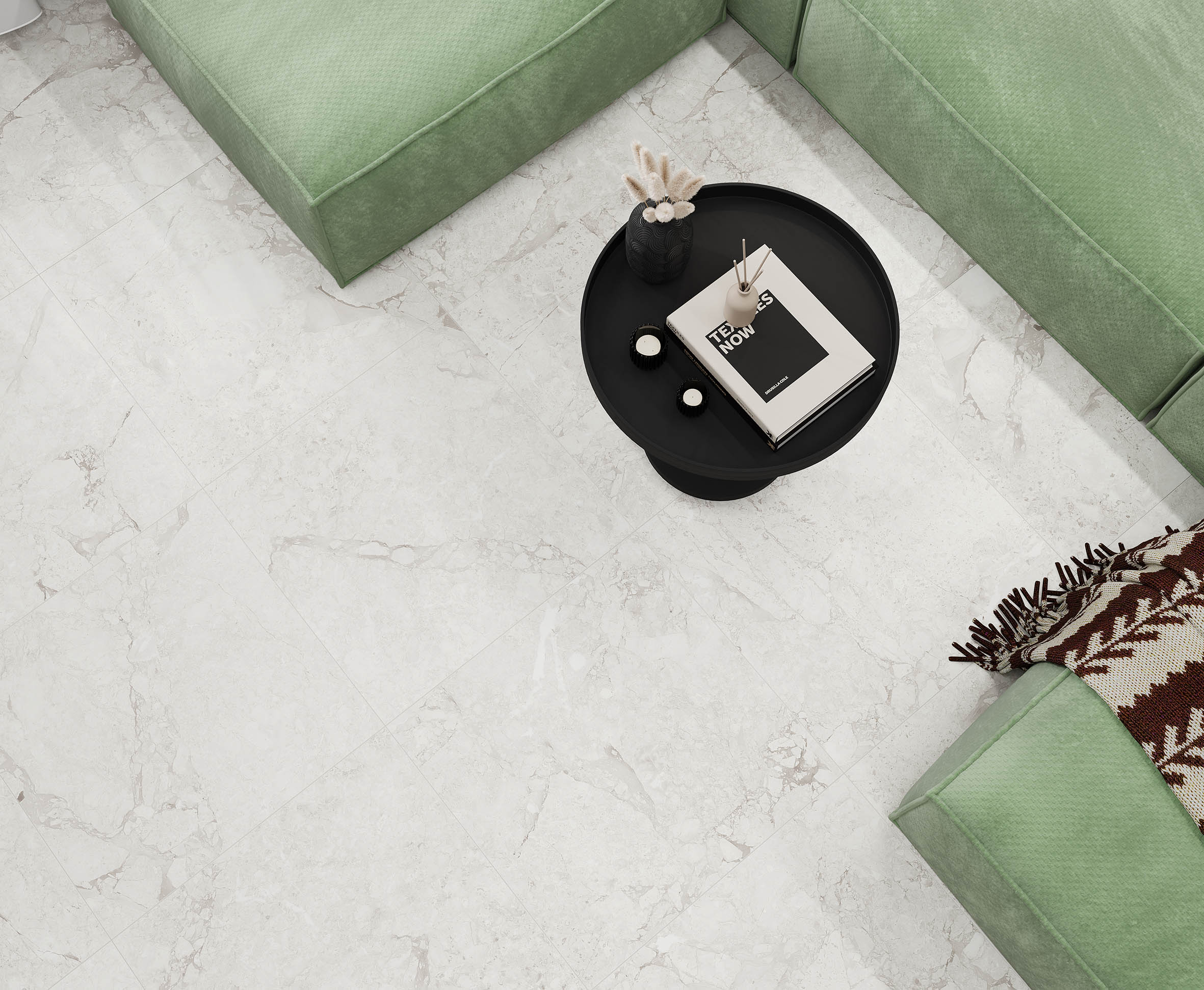 Керамогранит Laparet Emil White светло-серый 40x40 полированный