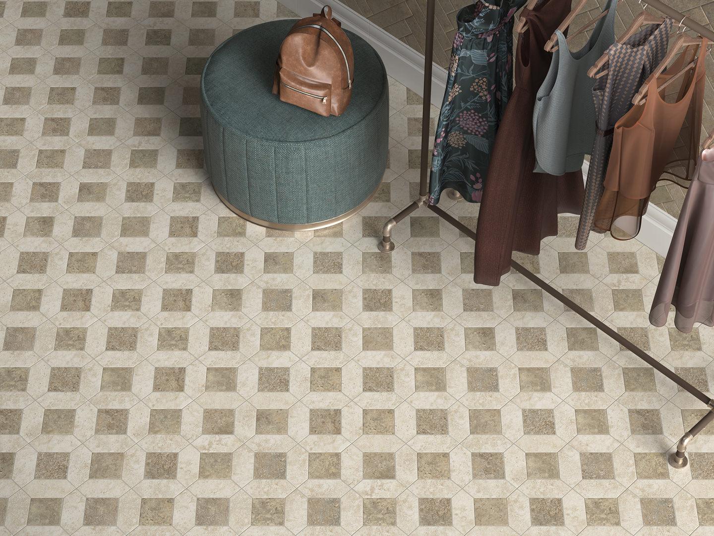 Вставка Kerama Marazzi OS\A127\1327 Декор Брюссель 1 матовая 9,8x9,8