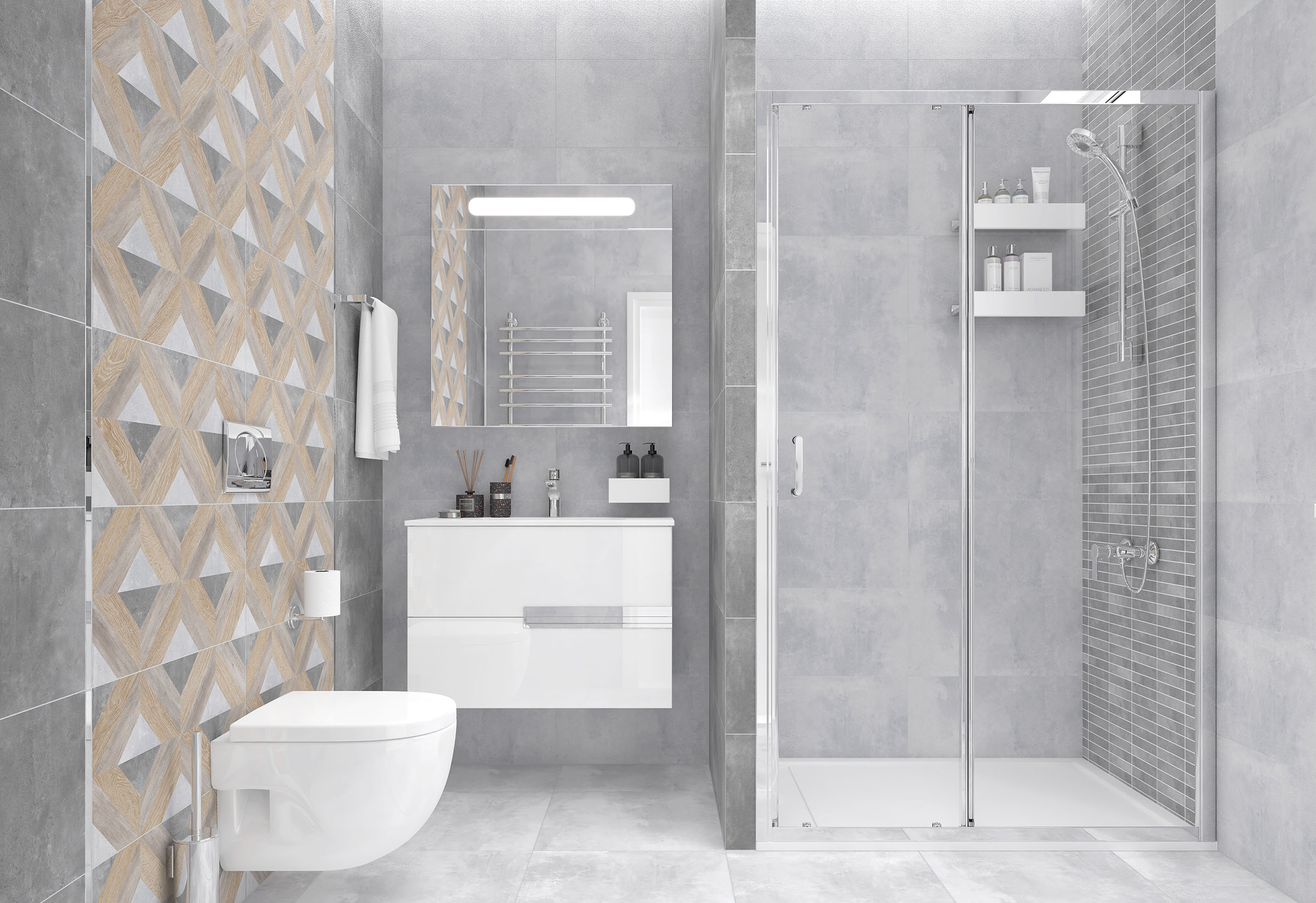 Керамогранит Laparet Etnis светло-серый 50x50 матовый