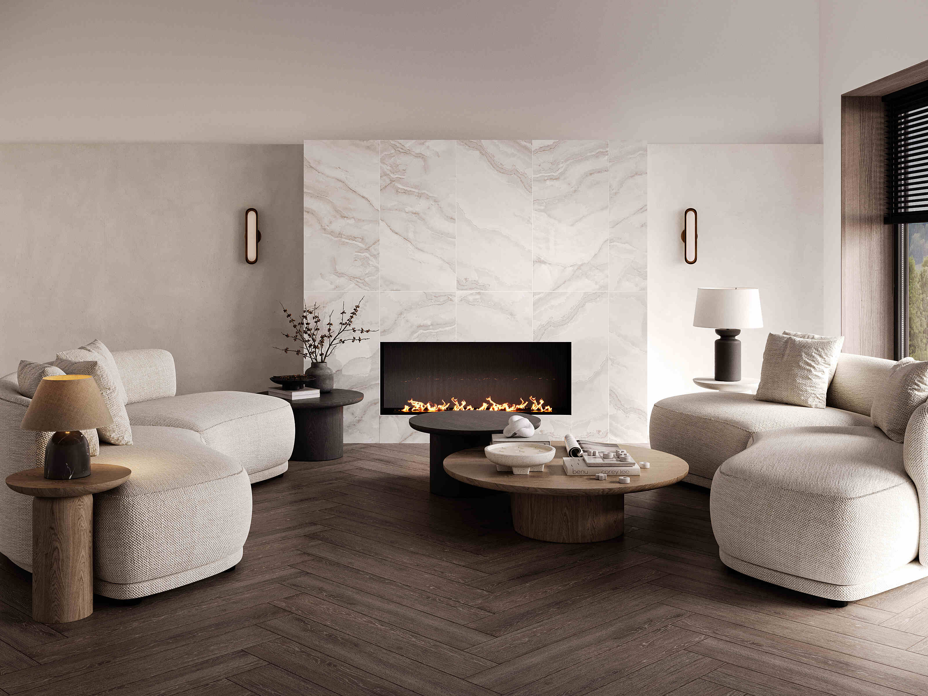 Керамогранит Estima BZ02 Belize Grey BZ02/PS_NC/60x120x10R/GW серый 60x120