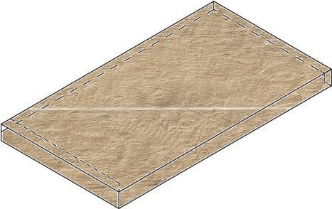 Ступень угловая левая Italon NL-Wood Х2 Olive X2 33x60