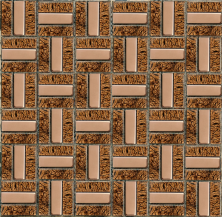 Мозаика NSmosaic MS-619 метал стекло коричневый 30x30