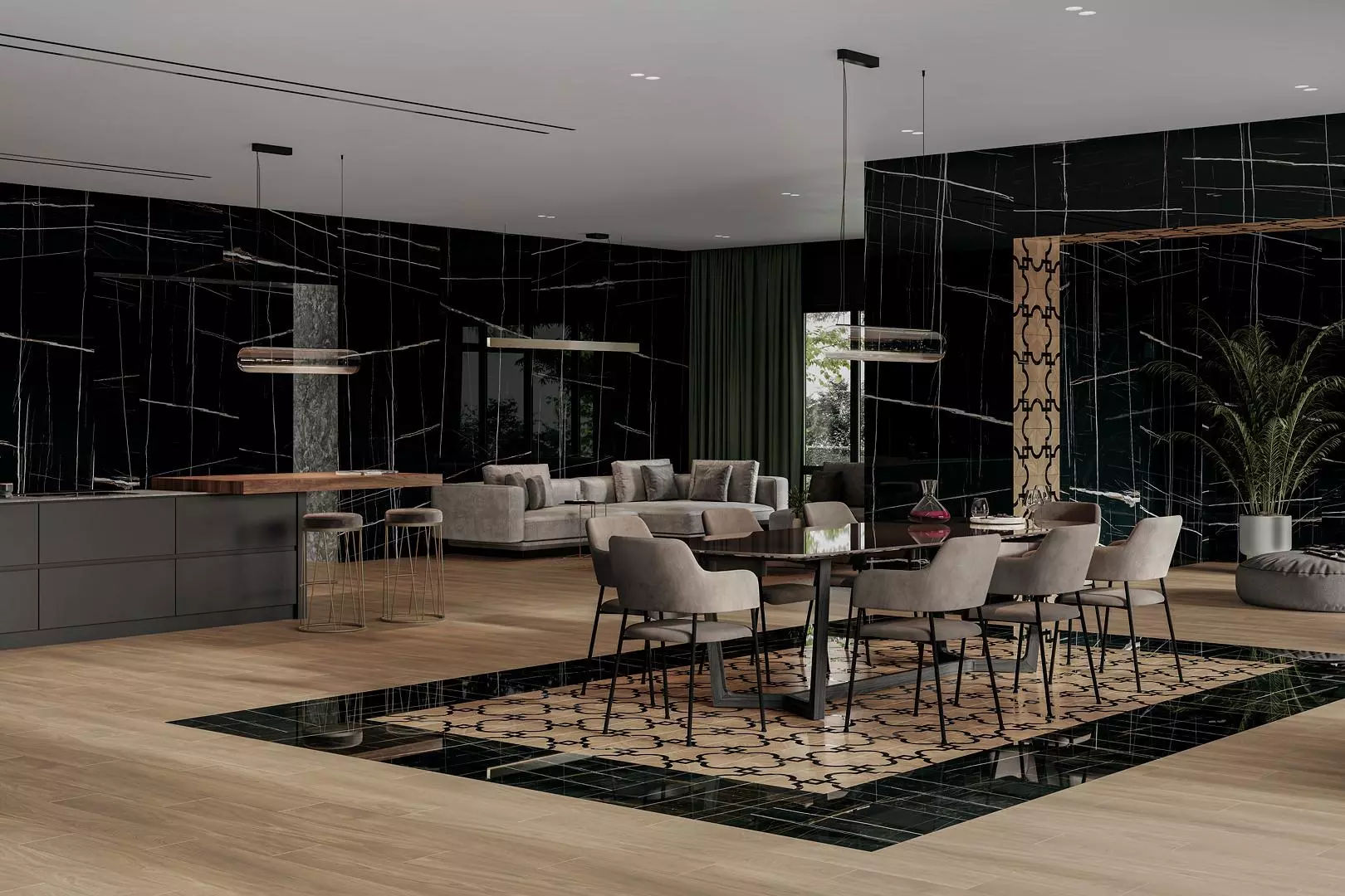 Мозаика Керама Марацци T042\SG5265 Монтиони мозаичный коричневый матовый 34х35.5