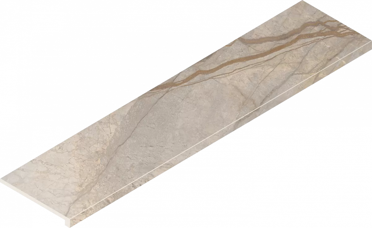 Ступень Италон Стелларис Элегант Сильвер фронтальная 620070002595 серый 33x120