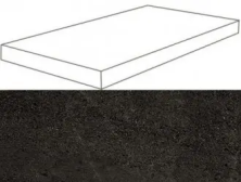 Ступень угловая правая Atlas Concorde Wise Dark 33x60 матовая