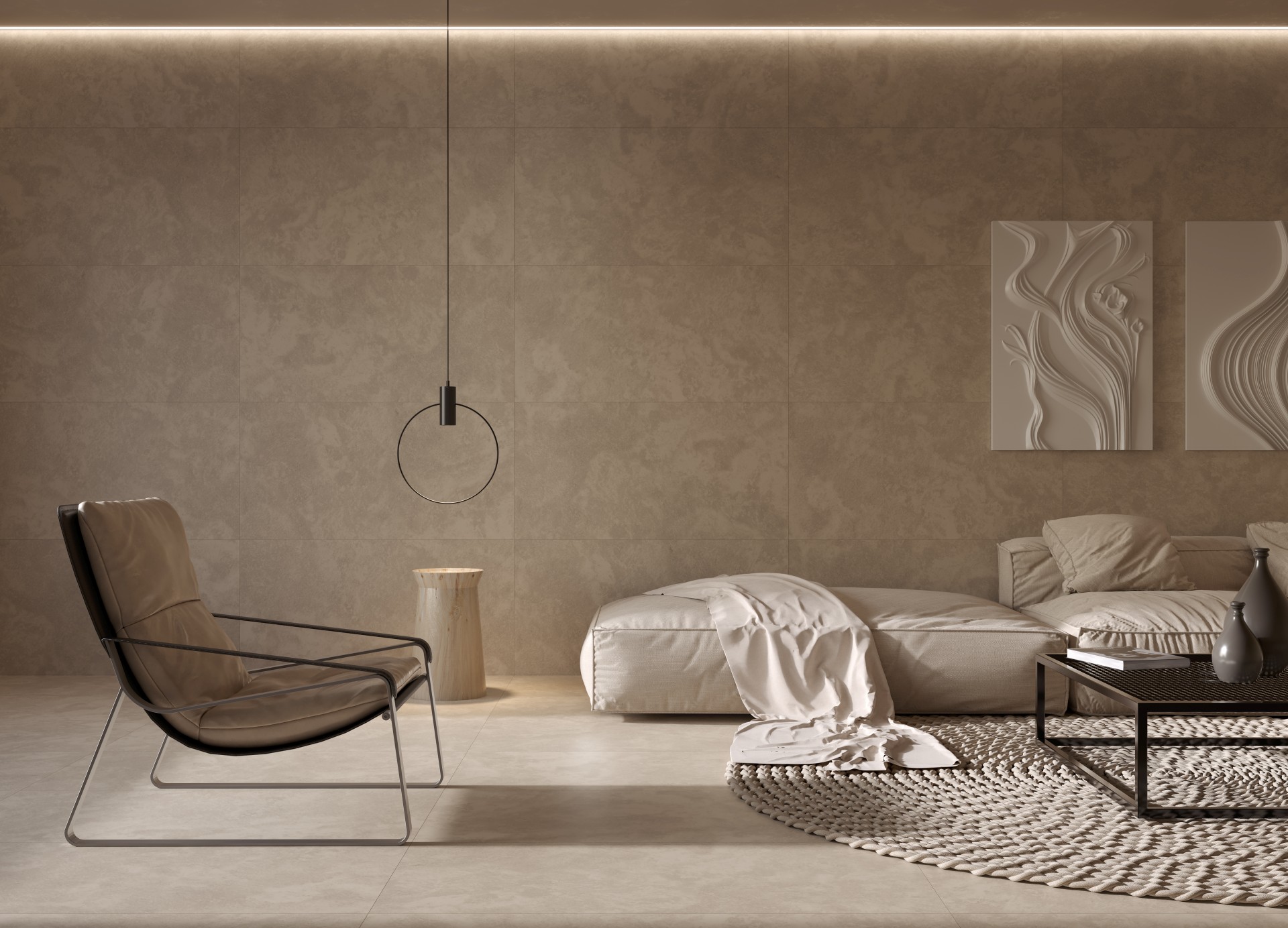 Керамогранит Керранова Satin Beige K-2702/MR/600x600x9 коричневый