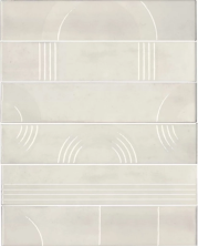 Панно Kerama Marazzi KMP3STA001RN6X Панно Мажорель белый глянцевый из 6 частей 28.5x36