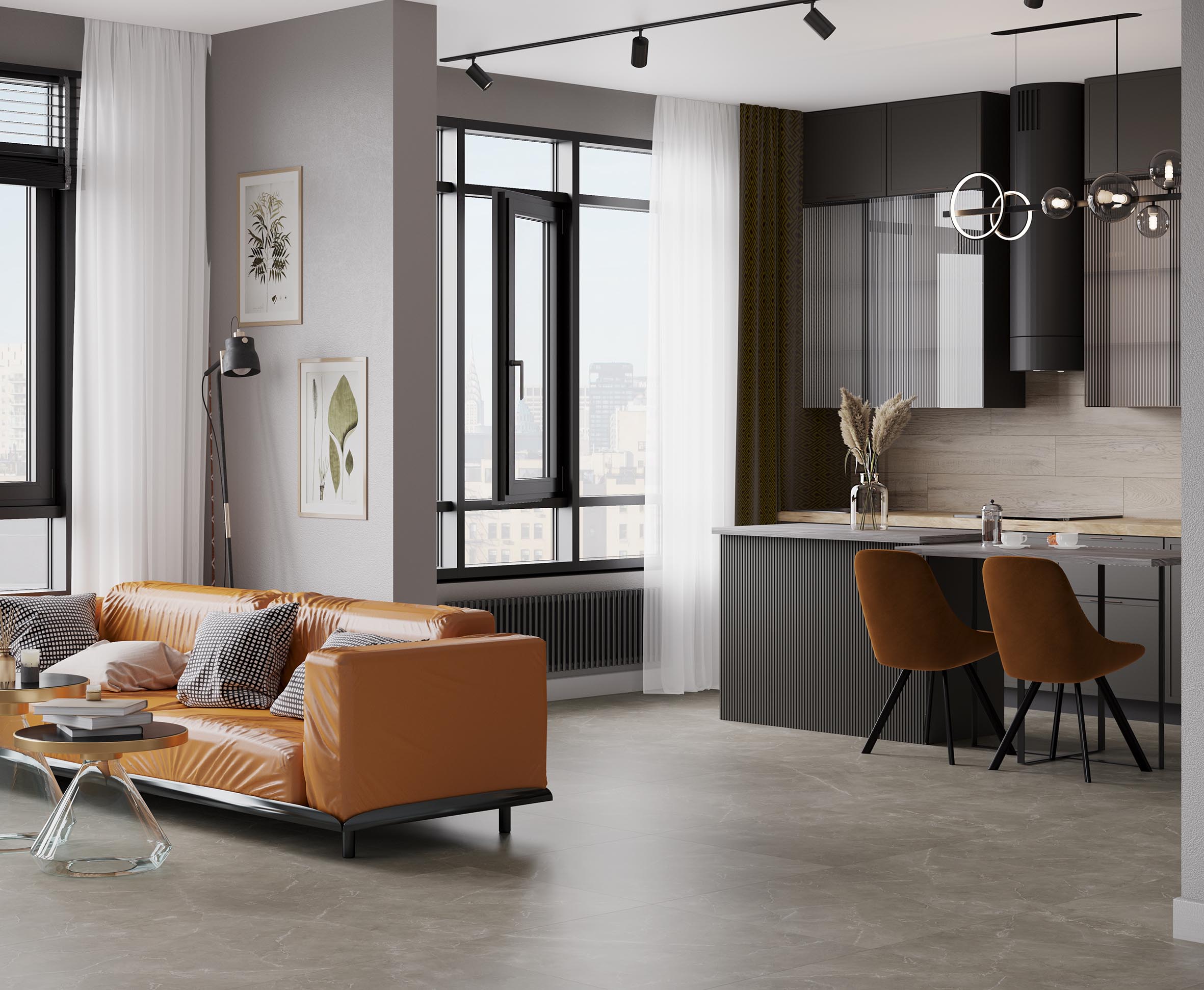 Керамогранит Laparet Impronta Greige 80x80 сатинированный