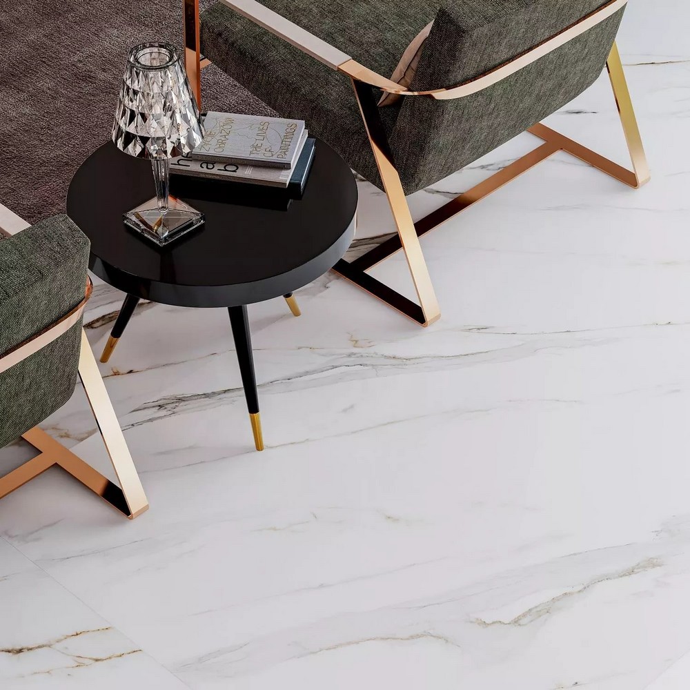 Керамогранит Kerama Marazzi SG074702R Калакатта Голд бежевый лаппатированный обрезной 119.5x320