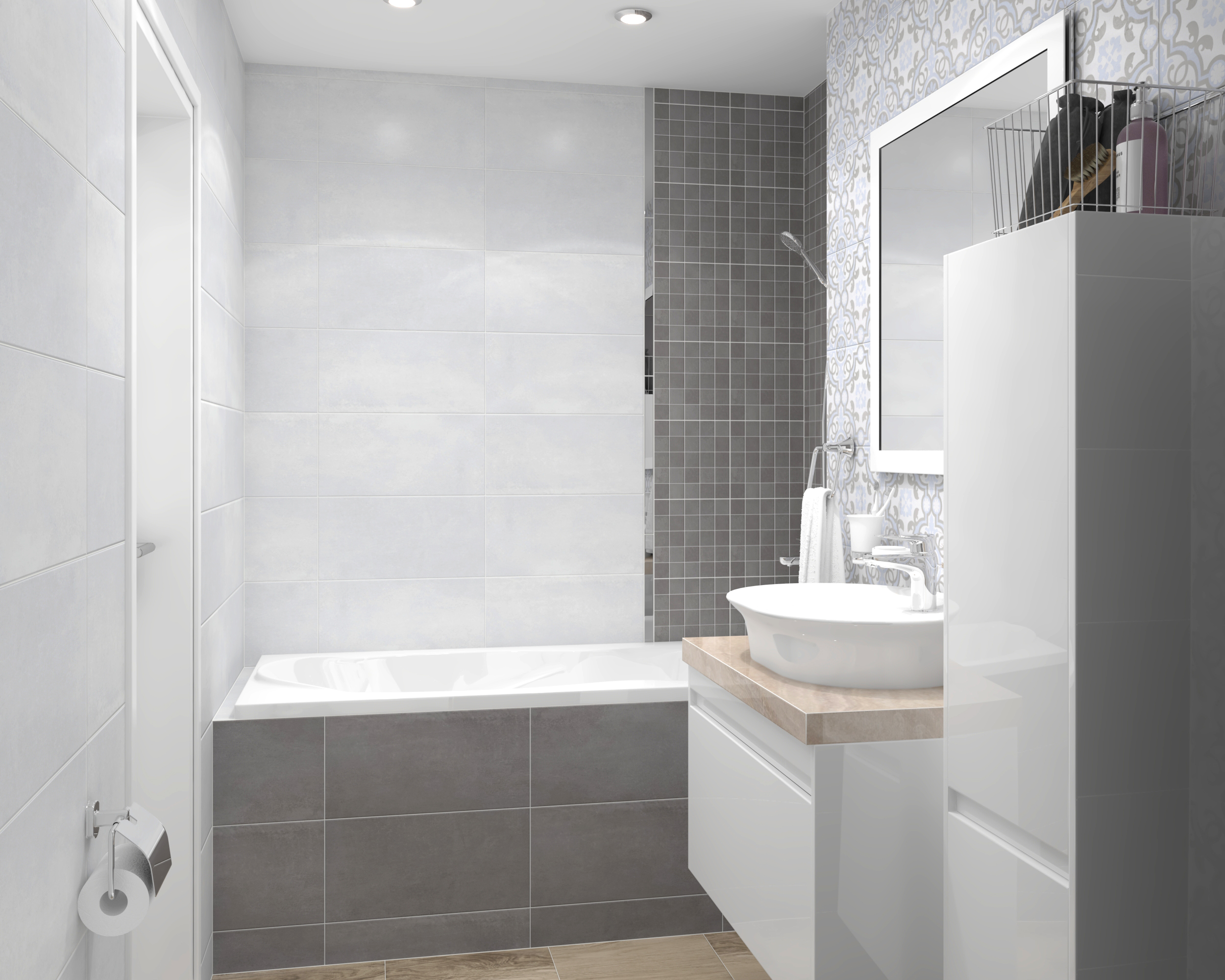 Мозаика (MM34042) Laparet Depo мозаичный серый 25x25 матовый