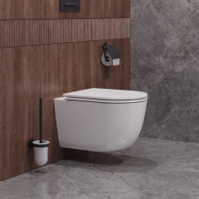 Унитаз подвесной безободковый Cezares Relax CZR-3806-53-TH-TOR/SC с крышкой-сиденьем микролифт