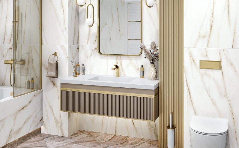 Керамогранит Alma Ceramica Bianco Chiara GFA114BCH00L 57х114