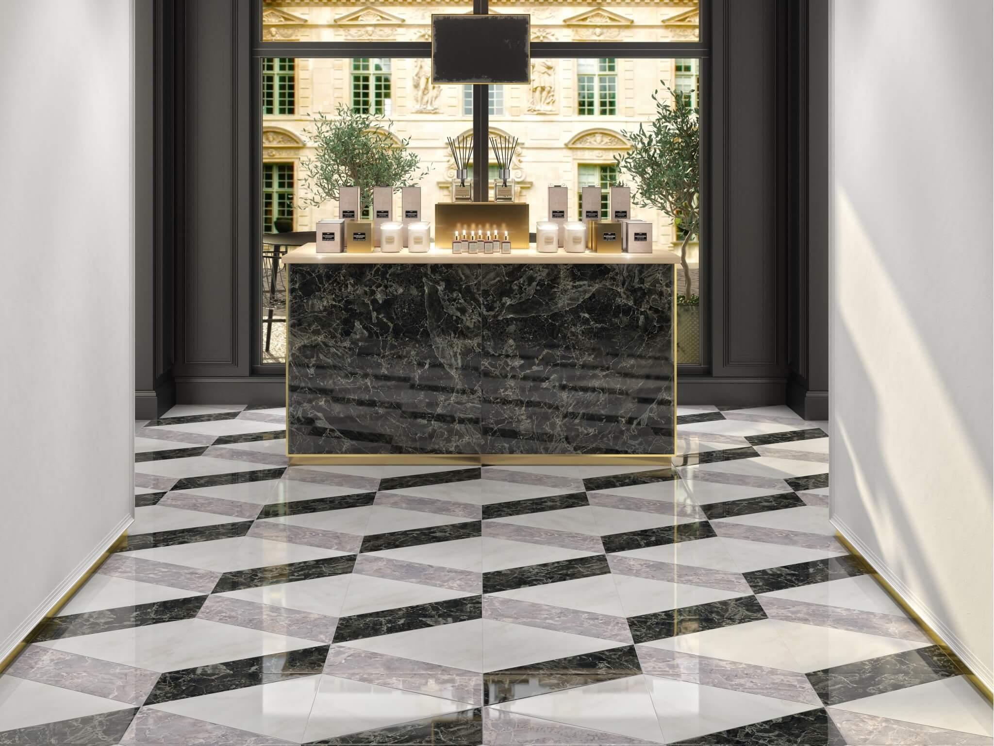 Вставка Kerama Marazzi HGD\A170\SG1550L Парнас коричневый лаппатированная 9,5x9,5