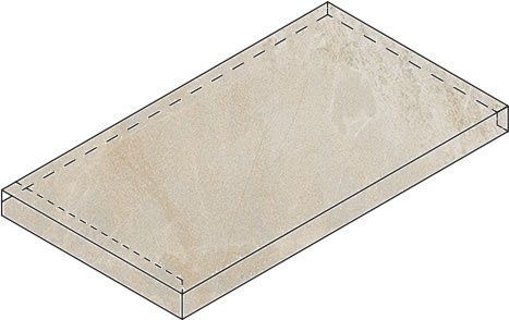 Ступень угловая левая Italon Magnetique Х2 White X2 33x60