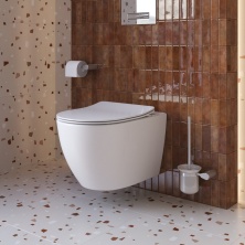 Унитаз подвесной безободковый Cezares Stream CZR-2426-TH-TOR/SC с крышкой-сиденьем микролифт