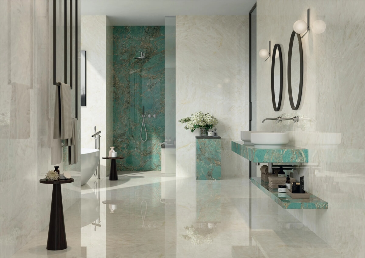 Керамогранит Atlas Concorde Marvel Gala Exotic Green Polished 60x120 AFXP