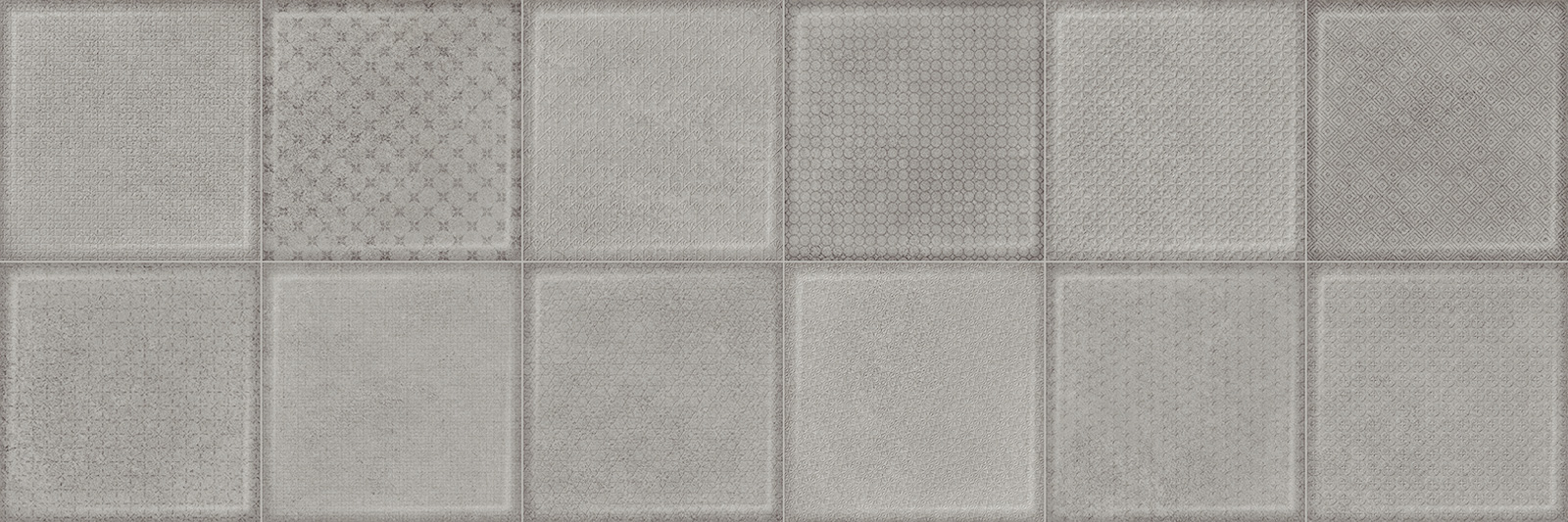 Керамическая плитка Alma Ceramica Куб TWU3090CUB70R серый 30x90