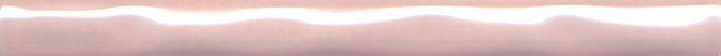 Бордюр Kerama Marazzi PWB001 Карандаш Фоскари розовый волна 2x25