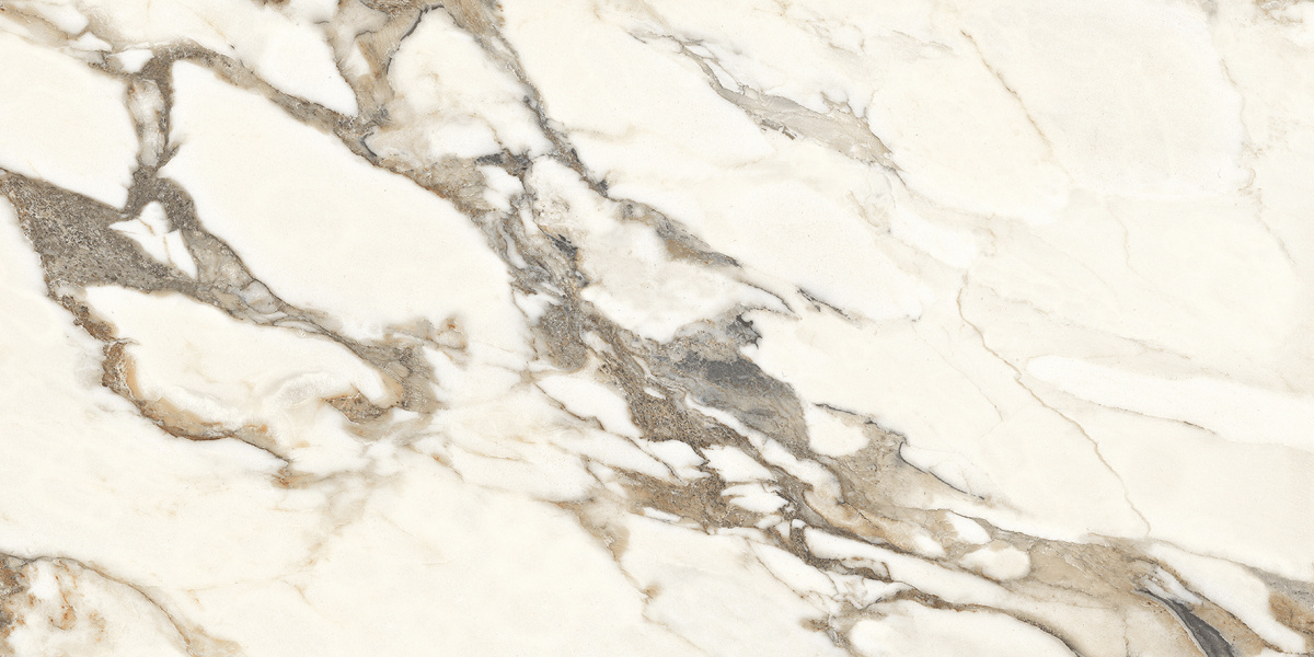 Керамогранит Laparet Calacatta Bronze белый 60x120 полированный