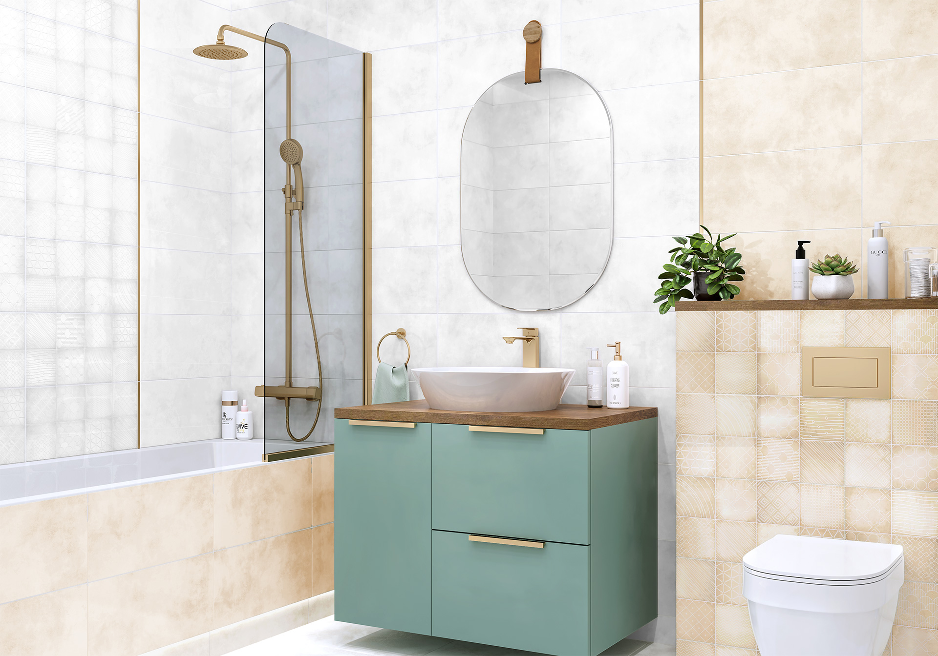 Керамическая плитка Alma Ceramica Ричард TWU09RCD606 голубой 24.9x50