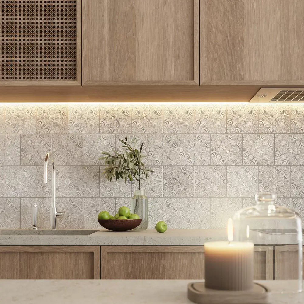 Декор Kerama Marazzi KMD3STA004BN Фес бирюзовый темный глянцевый 15x15