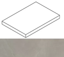 Ступень угловая левая Italon Континуум Айрон 33x60